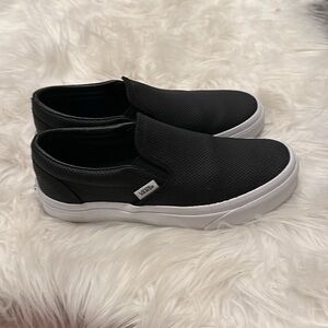 NEW BLACK VAN SLIP ON
